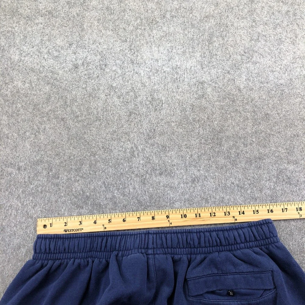Nike Shorts Mens XL Blue Fleece Sweat 9 Inch Athletic Elastic Waist Pockets
